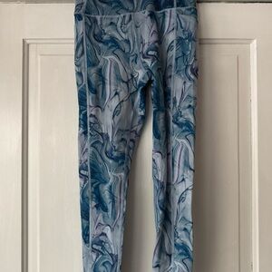 Victoria's Secret Marble-Print Leggings - Blue & Purple